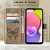 For Alcatel 1L 2021 Embossed Butterfly Leather Phone Case(Grey)