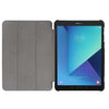 For Galaxy Tab S3 9.7 inch T820 / T825 Custer Texture Horizontal Flip Leather Case with 3-folding Holder(Black)