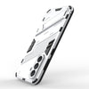 For Samsung Galaxy A56 5G Punk Armor 2 in 1 PC + TPU Shockproof Phone Case with Invisible Holder(White)