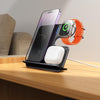 hoco CQ19 Falcon 3 in 1 Desktop Vertical Wireless Fast Charger(Tarnish)