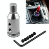 Car Threaded Shifter Gear Shift Knob Adapter 12 x 1.25 (Silver)