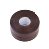 Durable PVC Material Waterproof Mold Proof Adhesive Tape  Kitchen Bathroom Wall Sealing Tape, Width:3.8cm x 3.2m(Brown)