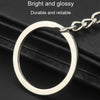 Double-Sided Three-Dimensional Plating Alphabet Keychain, Style: D
