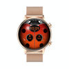 HK39 1.1 inch Smart Stainless Steel Band Watch Support Bluetooth Call/Blood Oxygen Monitoring(Gold)