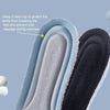 5pairs Super Soft High Elasticity Sports Insoles Summer Insoles, Size: 42(Grey)