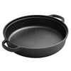 33cm Cast Iron Cooking Pot Wok Nonstick Frying Pan Restaurant Kitchen Skillet Camping Cooker