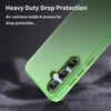 For Samsung Galaxy A55 5G Frosted Translucent TPU Hybrid PC Full Coverage Phone Case(Green)