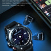 T92 1.28 inch IPS Touch Screen 2 in 1 Bluetooth Headset Smart Watch, Support Heart Rate Monitoring/Bluetooth Music(Black)