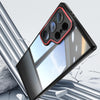 For Samsung Galaxy S25 Ultra 5G Acrylic Hybrid TPU Armor Shockproof Phone Case(Black Red)