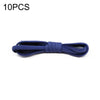 10 PCS Stretch Spandex Non Binding Elastic Shoe Laces (Navy Blue)