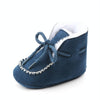 D2245 Winter Warm Baby Cotton Boots Plus Velvet Thickened Baby Walking Shoes, Size: 13cm(Navy Blue)