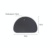 10 PCS 020 Wear-resistant Non-slip Rubber Shoe Bottom Sticker Pads High Heels Forefoot Anti-skid Pad(Black)