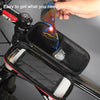 WILD MAN E2 Waterproof Front Bag MTB Mobile Phone Sets Bicycle Tube Bag Riding Accessories (Red)