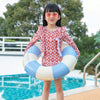 Thickened Children Swimming Ring Inflatable Underarm Ring 66cm(Striped Blue)