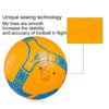 19cm PU Leather Sewing Wearable Match Football (Yellow)