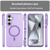 For Samsung Galaxy S24 FE 5G MagSafe Frosted Translucent TPU + PC Full Coverage Phone Case(Dark Purple)