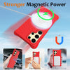 For Samsung Galaxy S25 Ultra 5G Wave Texture MagSafe Magnetic Liquid Silicone Phone Case(Red)