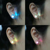 1 Pair Fashion LED Earrings Glowing Light Up Diamond Earring Stud(Colour)