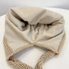 Children Cartoon Frog Woolen Hat Warm Knitted Hat Bomber Hat, Size: For 1-3 Years Old(Beige)