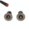 1pair MEROCA Mountain Bike Expansion Lock Bar Plug Road Bike Bicycle Bar Plug End Cover, Color: Titanium