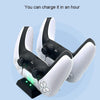For PS5 Controller Dock Charger Gamepad Dual Port Quick Charger(White)
