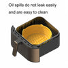 Air Fryer Silicone Baking Tray Folding Cake Baking Tray Baking Pad, Size: 8.5 Inches(Yellow)