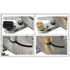 Woodworking Pusher Slide Ruler Woodworking Table Saw Measuring Tool, Style:Aluminum Handle + 450mm  Limit