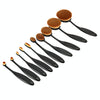 10 PCS Toothbrush Style Handle Makeup Brush Eyebrow Brush Set