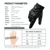 WUPP CS-1047A Motorcycle Racing Cycling Windproof Leather Full Finger Gloves, Size:M(Black)