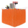 Hawaiian Table Dress Seaside Party Festive Bazaar Table Decorations, Size: 276x30cm(Orange)