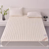 Soft And Breathable Soybean Cotton Thickened Non-Slip Mattress Pad, Size: 135x200cm(Square-Beige)