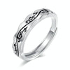 J177 Men Domineering Distressed Open Tail Ring(Adjustable)
