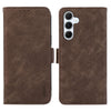 For Samsung Galaxy A56 5G ABEEL Frosted Magnetic RFID Leather Phone Case(Brown)