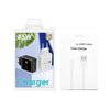 45W PD25W + 2 x QC3.0 USB Multi Port Charger with USB to 8 Pin Cable, EU Plug(White)