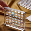 100 Grids Acrylic Magnetic Seashell Storage Display Box Beads Jewelry Nail Art Storage Box