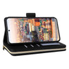 For Samsung Galaxy A24 Nine-card Slots Zipper Wallet Bag Leather Phone Case(Black)