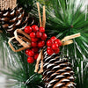 23cm Christmas Decoration Handmade Garland Wreath Door Hanging Window Props, Specification: Three Flowers