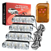 4 in 1 Car 12LEDs Grille Flash Lights Warning Lights with Wireless Remote Control, Color:White