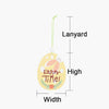 Easter Wooden Pendants Festive Atmosphere Decorative Items(Purple Pants Take Carrot Rabbit)