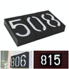 0.36W Solar Powered Wall Mount 6 LEDs Lighting Doorplate Lamp House Number Porch Lights with Solar Pannel(6)