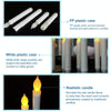 LED Electronic Candle Lights Flameless Long Rod Christmas Candle, Spec:Flashing Yellow Light-Purple