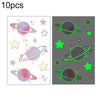 10 PCS Waterproof Luminous Tattoo Stickers Gradient Temporary Tattoo Stickers(Ei-132)