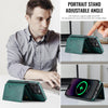 For iPhone 14 Pro DG.MING MAGKING-K2 Series MagSafe RFID Card Bag Detachable Phone Case(Green)