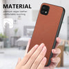 For Samsung Galaxy A22 5G Twill Fabric Leather Skin Back Phone Case(Brown)