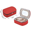 HN-001 Travel Portable Ring Lipstick Jewelry Storage Box(Mirror Version Red)
