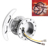 Car Tilt Racing Steering Wheel Quick Release Hub Kit Adapter Body Removable Snap Off Boss Kit(Silver)