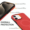 For iPhone 12 Shockproof MagSafe Armor PC Hybrid TPU Phone Case(Red+Black)