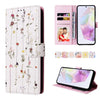 For Samsung Galaxy A26 5G Bronzing Painting RFID Leather Phone Case(Flowers World)