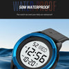 SKMEI 2047 Multifunctional Men 50M Waterproof Sports Digital Wrist Watch(Blue+White)