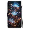 For Samsung Galaxy A14 5G Crystal Texture Colored Drawing Leather Phone Case(Little Lantern Flower)